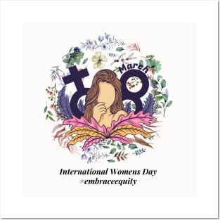 embrace equity international women's day 2023 Posters and Art